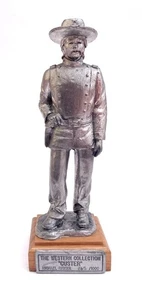 The Western Collection CUSTER By Michael Ricker 9" Pewter Sculpture LE 165/1000 - Picture 1 of 8