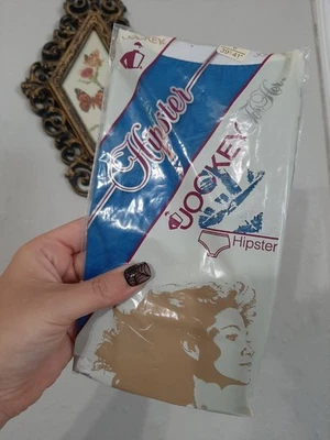 Vintage Deadstock Jockey Algodón Hipster Panty Ropa Interior Años 80 6 Azul Foto 1 de 4