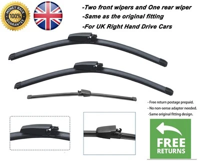 Limpiaparabrisas delantero y trasero 22"22"13" para SEAT EXEO ST 2009-2013 Foto 1 de 4