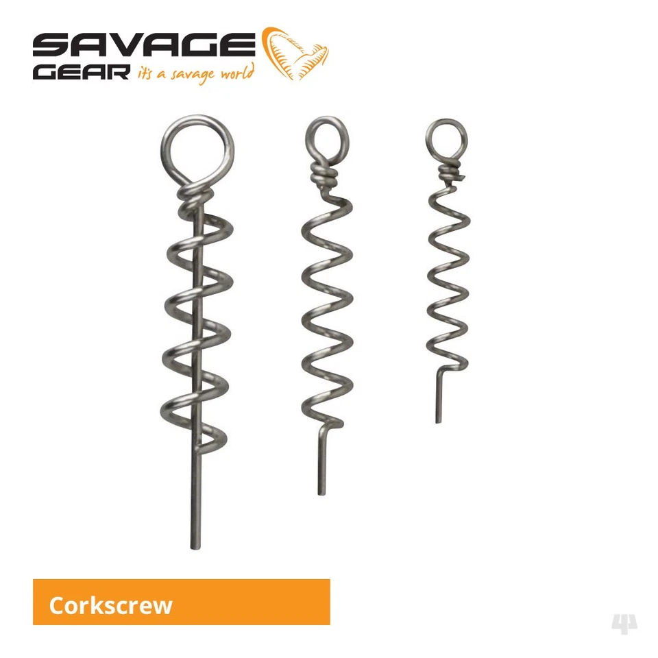 Savage Gear Corkscrews - Pike Perch Zander Bass Predator Sea Lure Fishing - Image 1 of 1