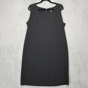 Briggs New York Kleid Damen 18 Schwarz Ärmellos Etui Midi - Bild 1 von 9
