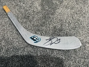 BRANDON TANEV Utah Mammoth Club Autograph SIGNED Hockey Stick Blade COA - Picture 1 of 1