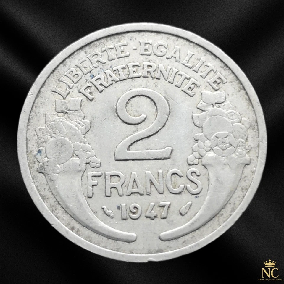 Francia - 1947 - 2 francos aluminio Morlon (N0508) Foto 1 de 3