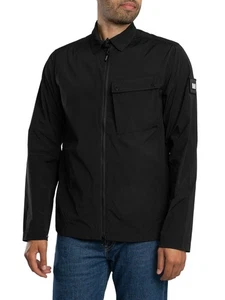 Weekend Offender Men's Southbank Technical Overshirt, Black - Picture 1 of 6