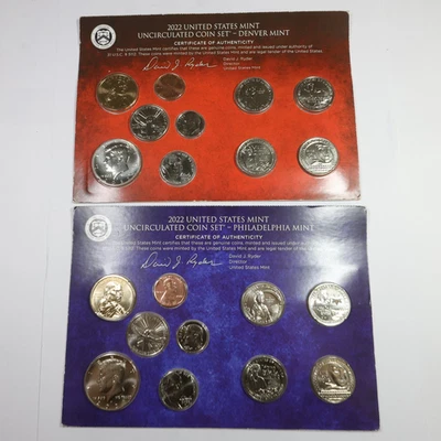 2020 Philadelphia Denver US Mint Uncirculated UNC Clad Complete Coin Set #57760W - Image 1 of 4