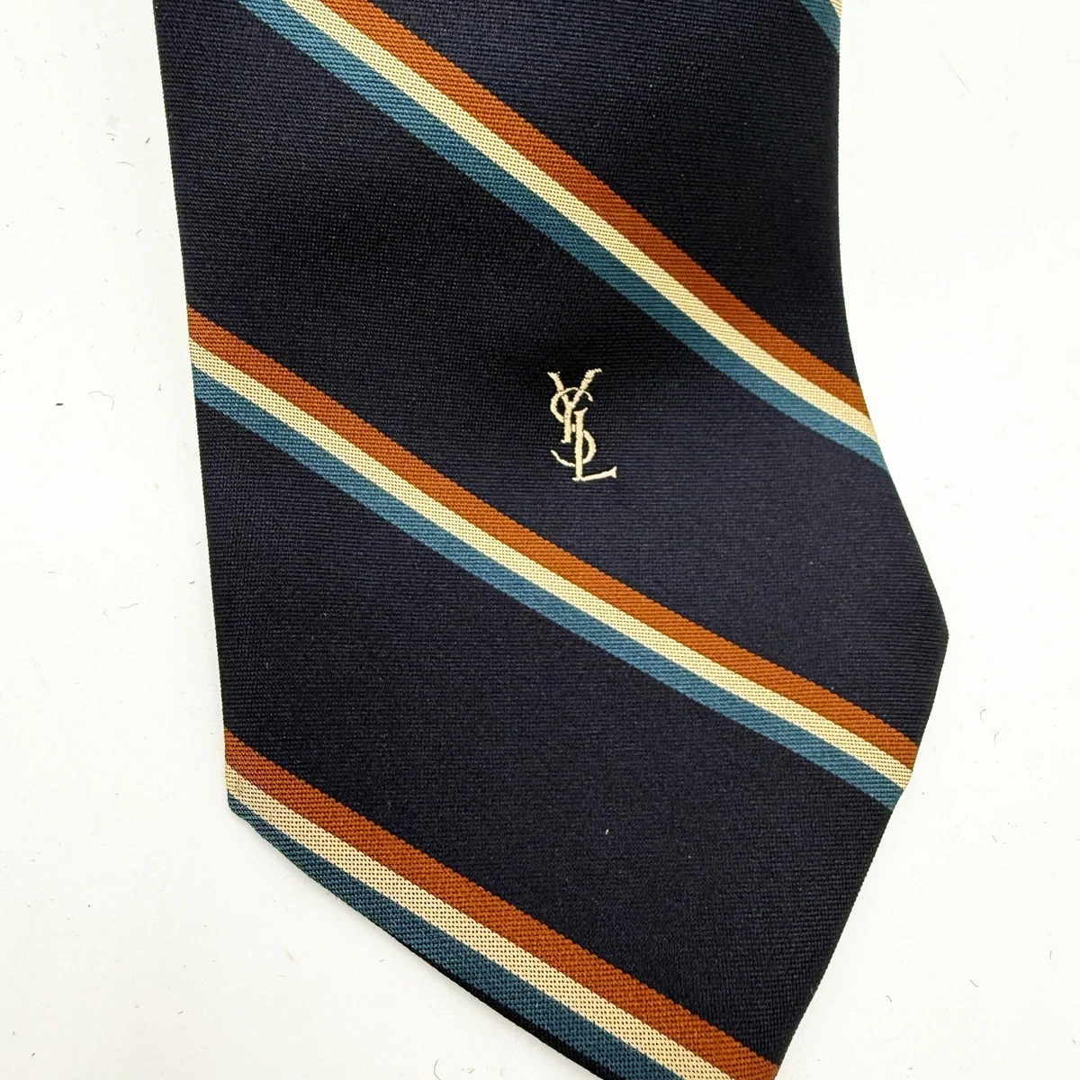 小物 saintlaurent tie CASSANDRE narrow tie in silk jacquard in Black | Saint Laurent