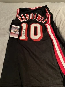 Tim Hardaway Signed MIAMI HEAT'S Jersey (JSA COA) 1989 1st Round HOF - Picture 1 of 2