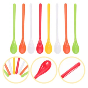 8 Pcs Child Baby Mixing Spoons for Cooking Multi-colored Dessert - Picture 1 of 12