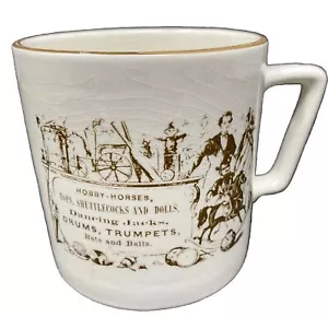 Vintage Crown Devon S. Fielding Co Coffee Mug Cup Dancing Jacks Drums & Trumpets - Picture 1 of 12