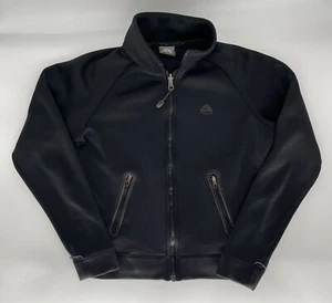 Vintage Nike ACG Full Zip Black Basic Jacket w/ Pockets Size Small (4-6) - Picture 1 of 10