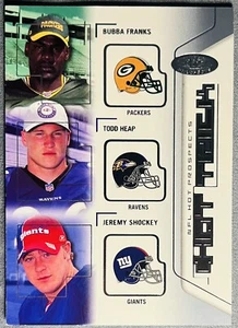 2002 Hot Prospects Hat Trick Bubba Franks/Todd Heap/Jeremy Shockey - Picture 1 of 2