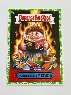 2022 Topps Garbage Pail Kids Book Worms Booger Green #81a - Fahrenheit Ferris - Image 1 of 2