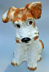 SylvaC England Pottery Terrier Figurine White Brown No 1380 Large 12'' H Vintage - Picture 1 of 12
