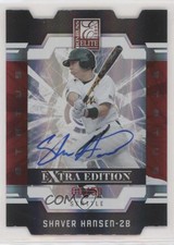2009 Donruss Elite Extra Edition Status Signatures /50 Shaver Hansen #20 Auto
