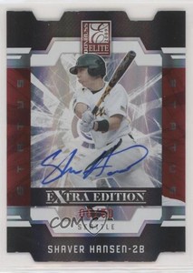 2009 Donruss Elite Extra Edition Status Signatures /50 Shaver Hansen #20 Auto