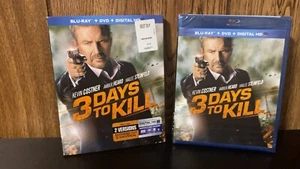 3 Days to Kill (Blu-Ray + DVD, 2014) New Sealed - WITH SLIPCOVER !! - Picture 1 of 2