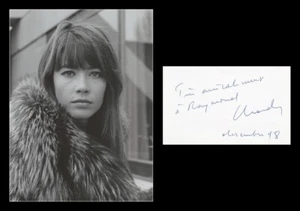 Françoise Hardy (1944-2024) - Rare carte dédicacée en personne + Photo - 1998 - Picture 1 of 3