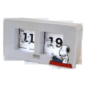 Field work Peanuts Snoopy Flip Analog Clock Gray PNC001-3GY Japan Limited - Picture 1 of 4