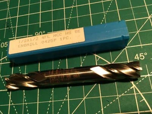 1 pc Butterfield HSS End Mill 1/2" x 1/2" 4F DE RH New (223) - Picture 1 of 3