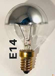 Lampadina sferica con cupola argento 40W E14 230 V OSRAM mirror - Foto 1 di 7
