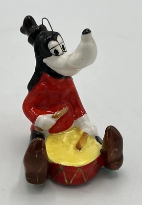 Walt Disney Goofy Playing a Drum Ceramic Christmas Ornament 3" - Image 1 of 4