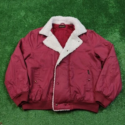Chaqueta Wrangler vintage para hombre roja mediana al aire libre piel sintéti... - Imagen 1 de 4
