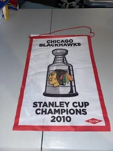 Chicago Blackhawks 2010 Stanley Cup 11.5” x 17" NHL Hockey Banner Dow - Picture 1 of 3