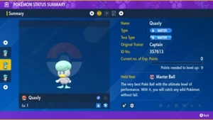Pokemon Scarlet Violet Ultra Shiny 6IV Quaxly Water Starter Fast Trade - Picture 1 of 3