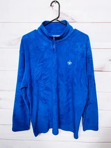 Boy Scouts Of America Adult Fleece 1/4 Zip Pullover Size L Blue Long Sleeve - Picture 1 of 10