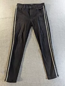 Jeans Joe's donna 28 nero Charlie vita alta skinny caviglia righe laterali impeccabili - Foto 1 di 14