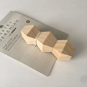 Nate + Jeremiah Wood Chews For Small Animal 4.5" x 1.5" Natural Wood - Picture 1 of 7