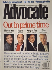 The Advocate Magazine (May 1996) LGBTQ/Lindsay Crouse/Janis Ian/Gay TV stars - Picture 1 of 3