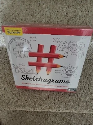 New, Sealed Sketchagrams Drawing Board Game From Mattel The Makers Of Pictionary - Image 1 of 4