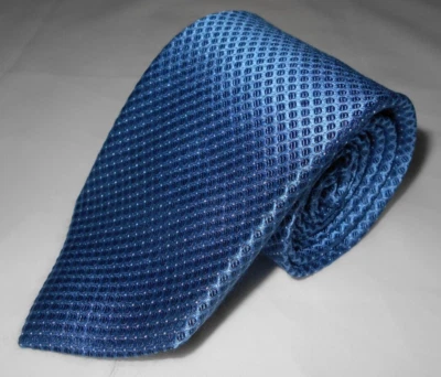 Corbata Calvin Klein 100% Seda Patrón Azul Corbata 59 x 3 NUEVA Foto 1 de 2
