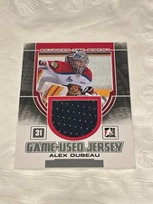 2013-14 ITG Between the Pipes Game-Used Silver Jersey /180 Alex Dubeau #GUM-02