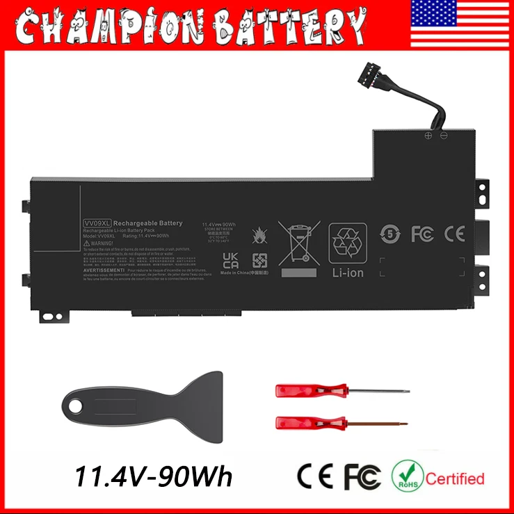 Bateria de notebook VV09XL VV09090XL para HP Zbook 15 G3 G4 808452-001 808452-002 - Imagem 1 de 4