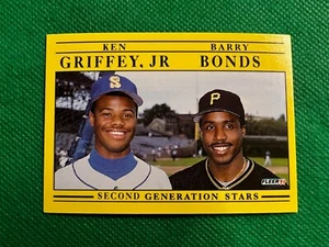 Fleer #710 1991 Barry Bonds Ken Griffey Jr. Seattle Mariners Pittsburgh Pirates - Imagen 1 de 1