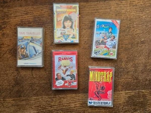 COMMODORE 64 C64 - PAQUETE COMPLETO SIN ASESINO PEQUEÑOS JUEGOS DE CASETE x5 #RL11 - Imagen 1 de 4