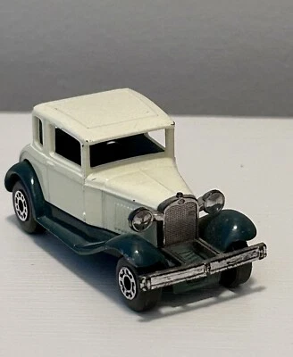 De colección 1979 Matchbox Superfast Lesney #73 Modelo A Ford Borde Verde Techo Crema Foto 1 de 4