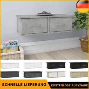 Wand Schubladenregal Holzwerkstoff Wandschrank Regal mehrere Auswahl vidaXL - Bild 1 von 100