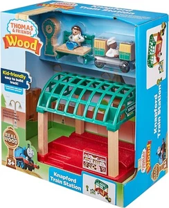 Fisher Price Thomas & Friends Wooden Railway Knapford Train Station Dmgd Box - Picture 1 of 4