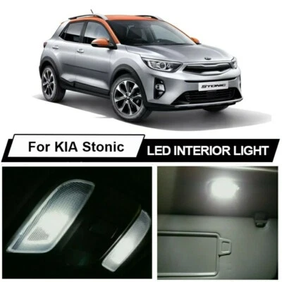 KIT LED INTERNI KIA STONIC CONVERSIONE COMPLETA + LUCI TARGA 6000K CANBUS  - Immagine 1 di 4