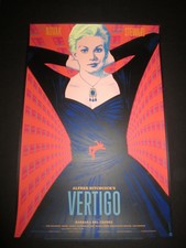 Vertigo Limited Edition Print Poster Hitchcock Jack Durieux Mondo artist x/225 