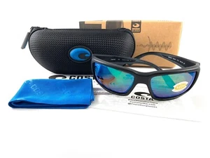 Costa Del Mar BLACKFIN 06S9014 Matte Black Green Mirror Polarise 580P Sunglasses