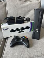 Microsoft Xbox 360 Slim 250GB Matte Black Console Ready To Play + Kinect