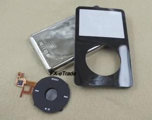Black Front Faceplate Back Housing Case Clickwheel for iPod 5th Gen Video 30GB - Picture 1 of 1