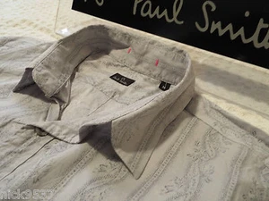 PAUL SMITH Mens Shirt 🌍 Size M (CHEST 38") 🌎 RRP £95+📮 FLORAL STYLE STRIPES - Picture 1 of 6