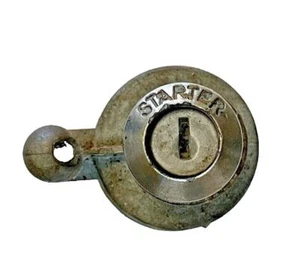 early Jeep CJ5 key switch bezel trim ring (no key) FREE SHIP - Foto 1 di 4