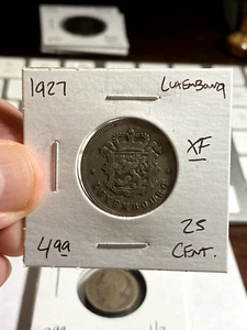 1927 Luxembourg 25 Centimes - Picture 1 of 2