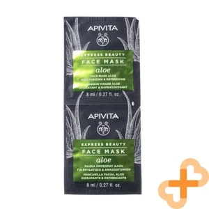 APIVITA Express Beauty Gesicht Haut Maske Aloe 8ml X 2 St.Befeuchtend & - Picture 1 of 24